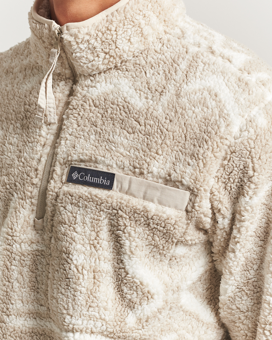 Men | Sweaters & Knitwear | Columbia | Rugged Ridge High Pile Half Zip Dark Stone