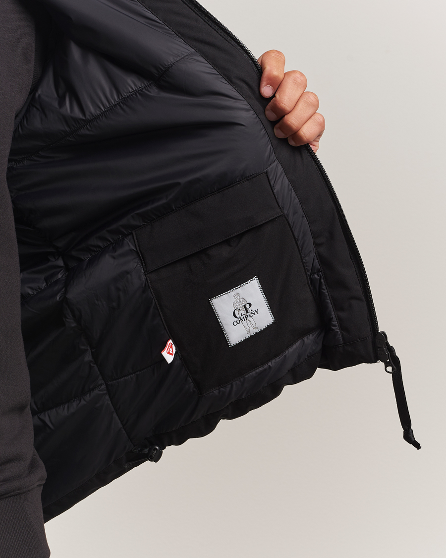 Men | Coats & Jackets | C.P. Company | Pro-Tek Lightweight Padded Hood Jacket Black