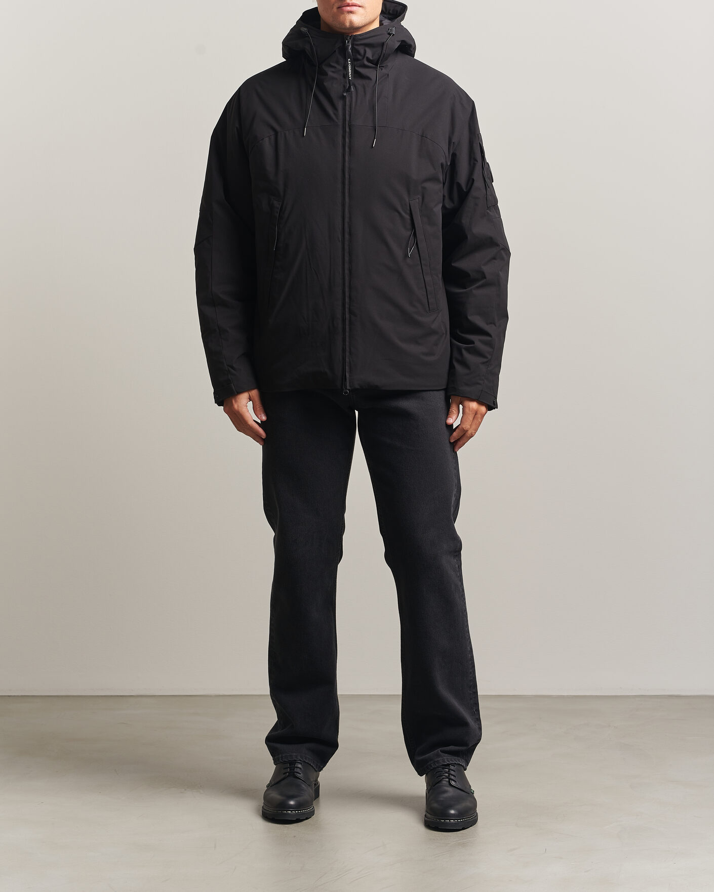 Men | Coats & Jackets | C.P. Company | Pro-Tek Lightweight Hood Jacket Black