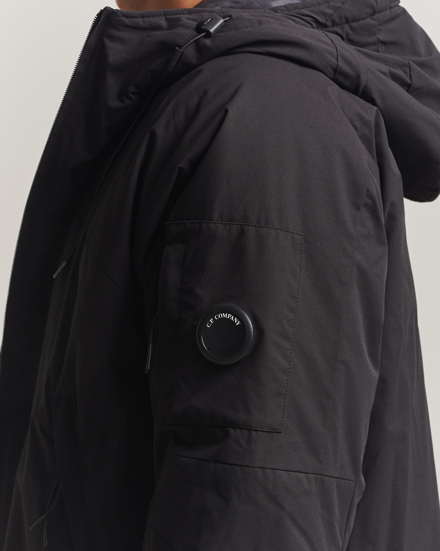 Men | Coats & Jackets | C.P. Company | Pro-Tek Lightweight Hood Jacket Black