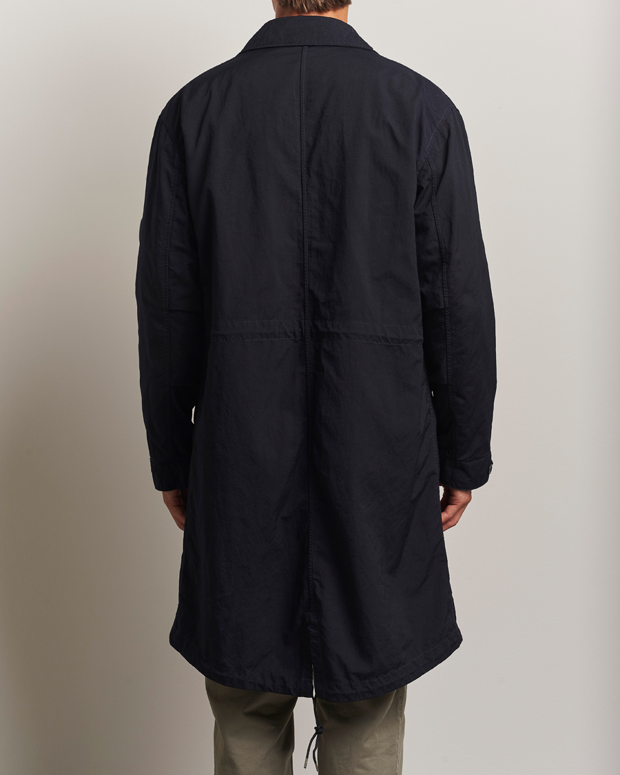 C.P. Company Twill Garment Dyed Lined Coat Navy at CareOfCarl.com