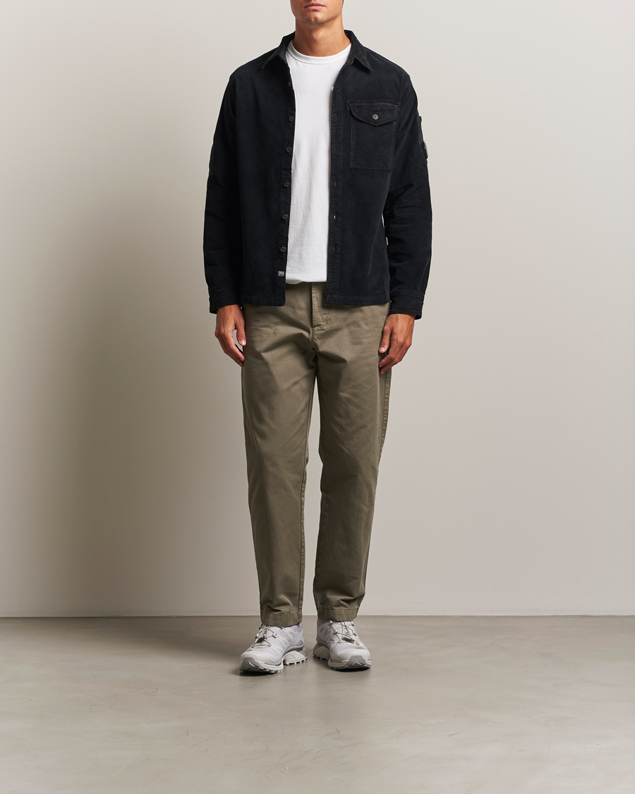 Men | Shirts | C.P. Company | Corduroy Lens Overshirt Black