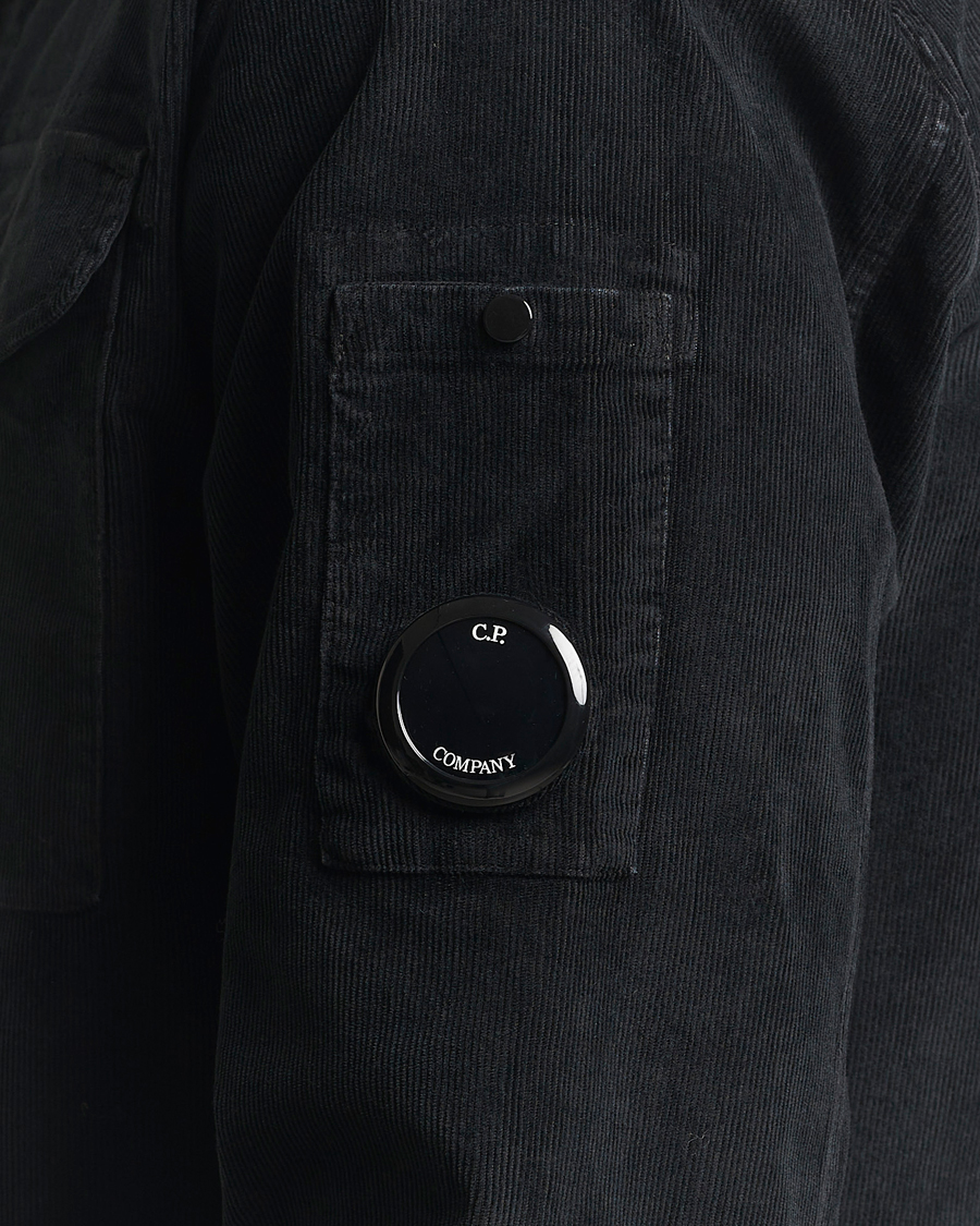 Men | Shirts | C.P. Company | Corduroy Lens Overshirt Black