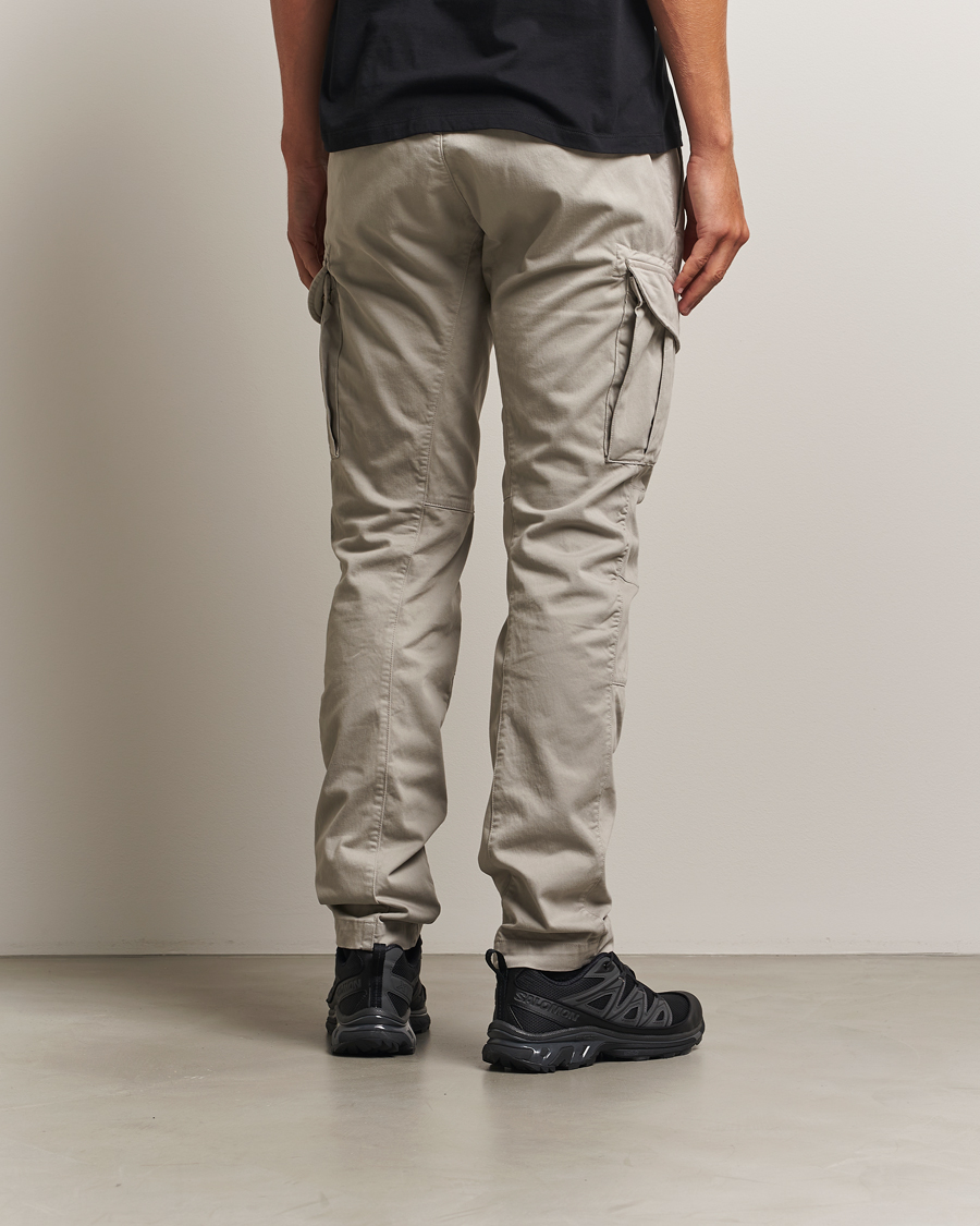 Men | Trousers | C.P. Company | Stretch Satin Lens Cargo Pants Grey