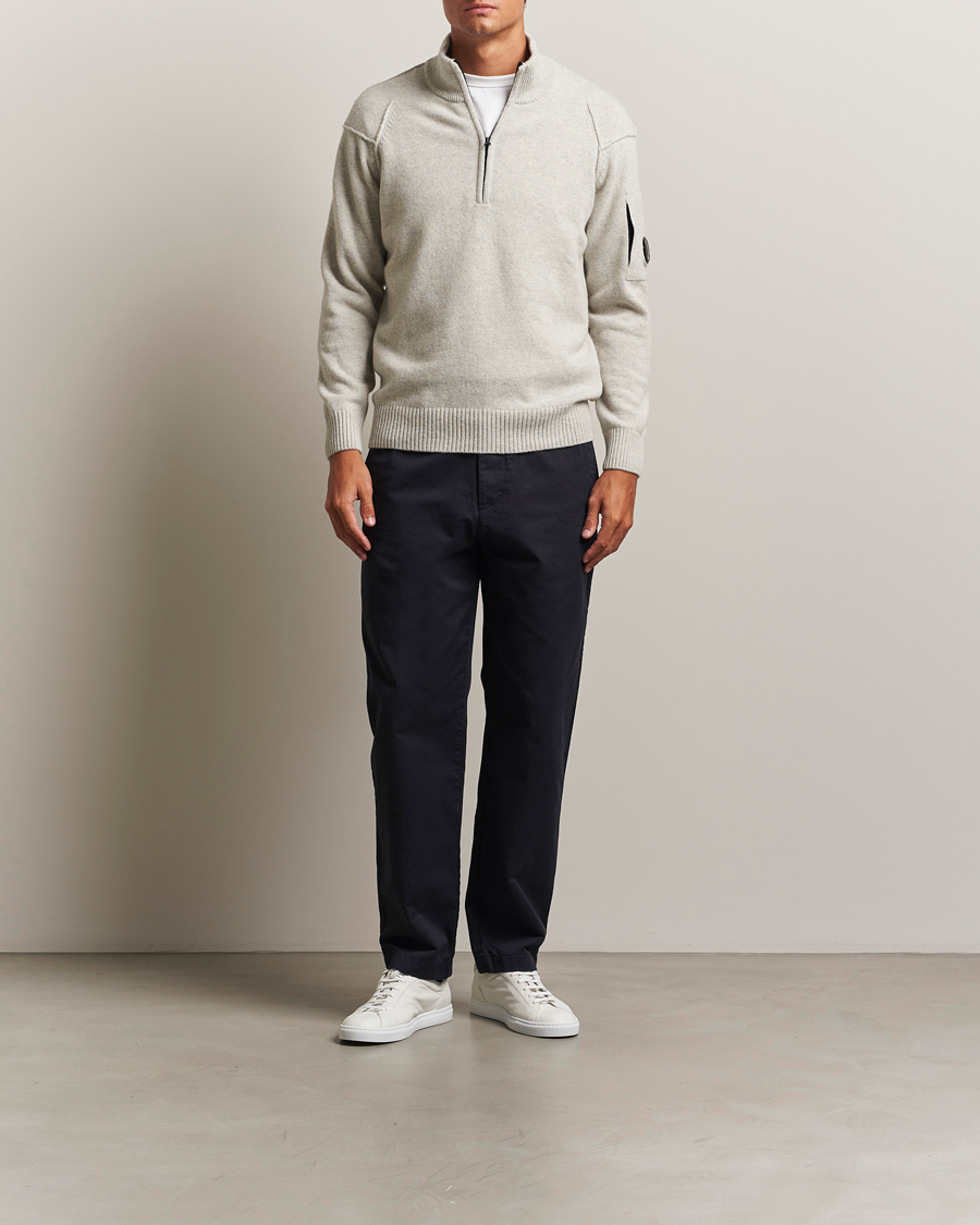 Men | Trousers | C.P. Company | Cotton Gabardine Chino Navy