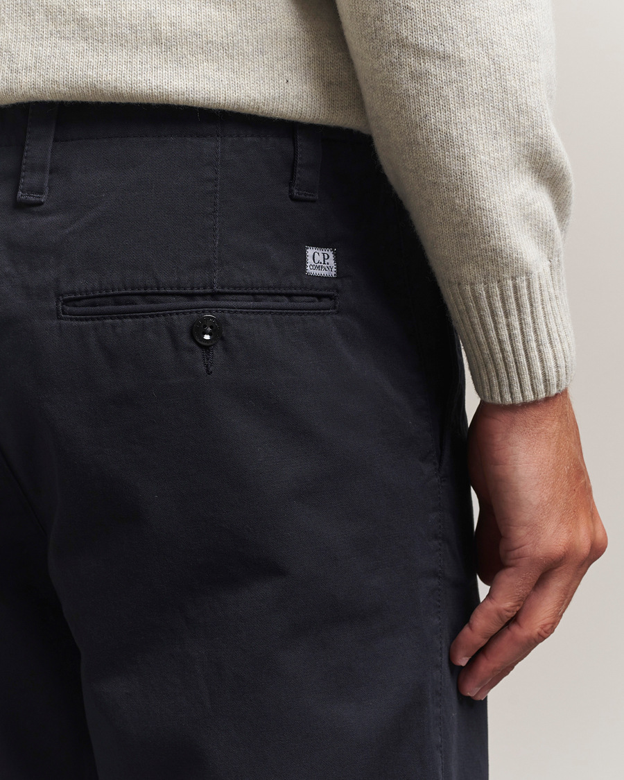 Men | Trousers | C.P. Company | Cotton Gabardine Chino Navy
