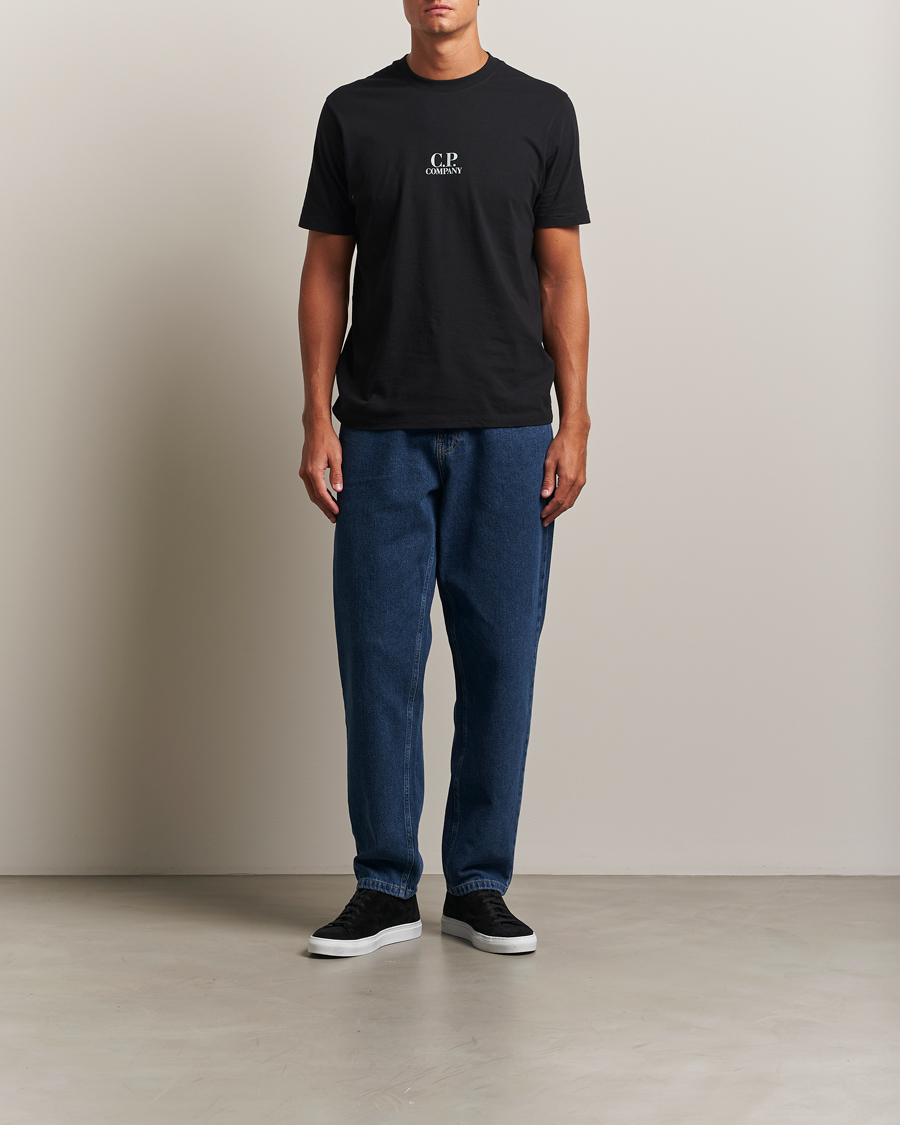 Men | T-Shirts | C.P. Company | Jersey Back Logo T-Shirt Black