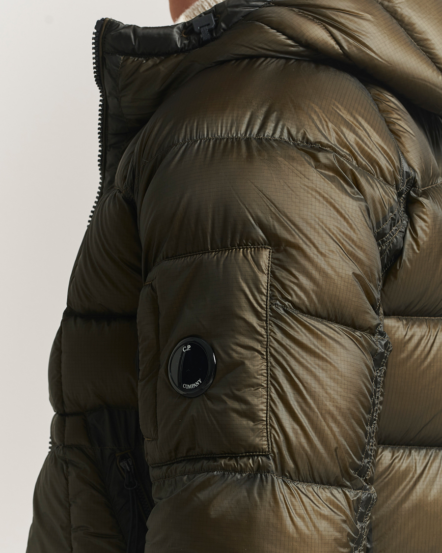 Men | Coats & Jackets | C.P. Company | DD Shell Padded Hood Jacket Dark Green