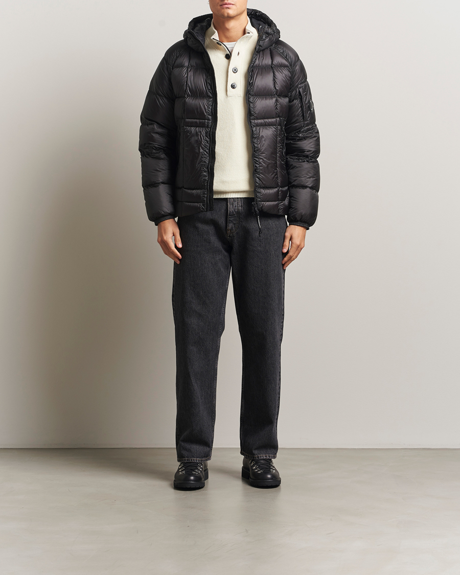 Men | Coats & Jackets | C.P. Company | DD Shell Padded Hood Jacket Black