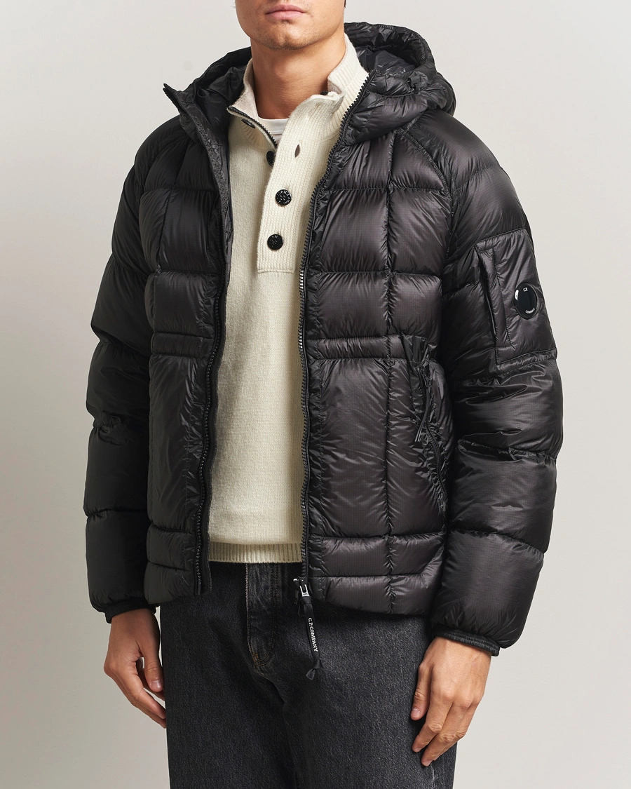 Men | Coats & Jackets | C.P. Company | DD Shell Padded Hood Jacket Black