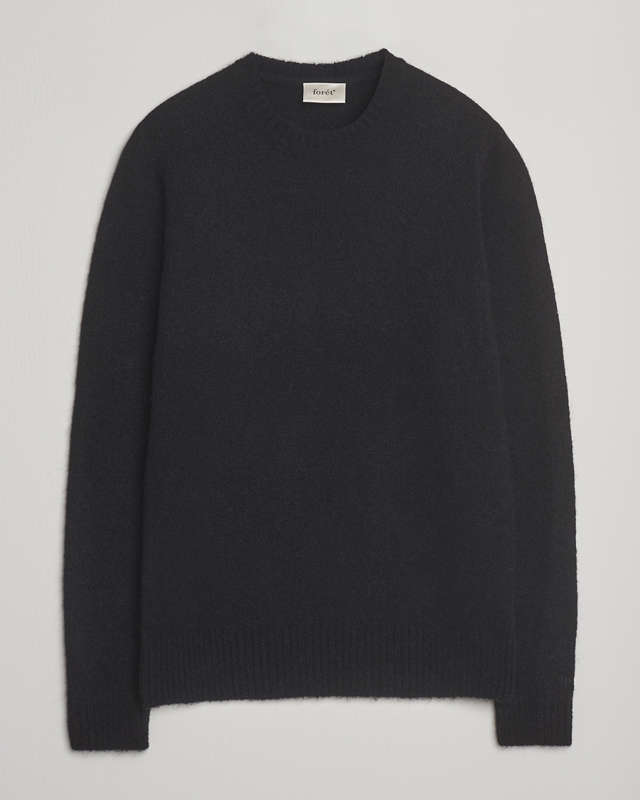 Men | Sweaters & Knitwear | Forét | Alpine Alpaca Knit Black