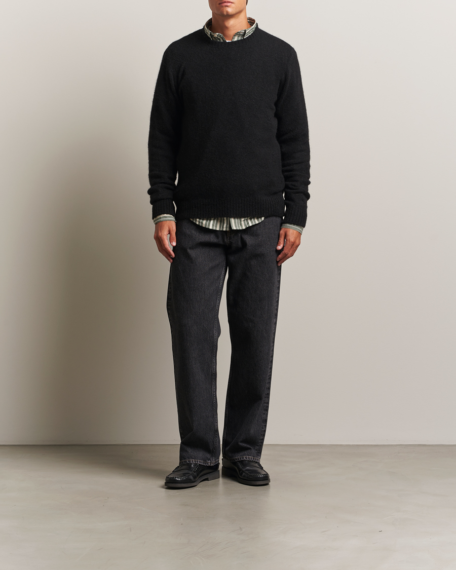Men | Sweaters & Knitwear | Forét | Alpine Alpaca Knit Black