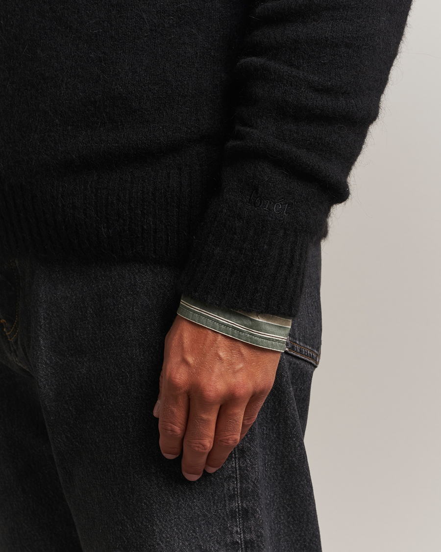 Men | Sweaters & Knitwear | Forét | Alpine Alpaca Knit Black