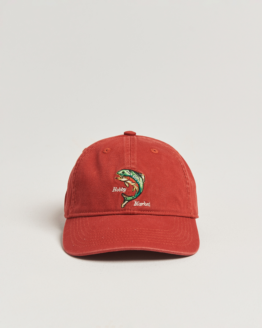 Men | Forét Catch Washed Cap Red | Forét | Catch Washed Cap Red