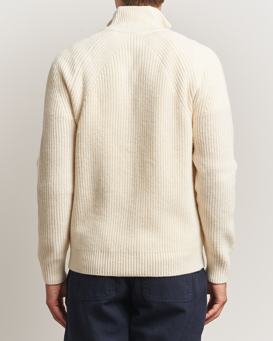 Men | Sweaters & Knitwear | Forét | Delta Wool Zip Knit Cloud