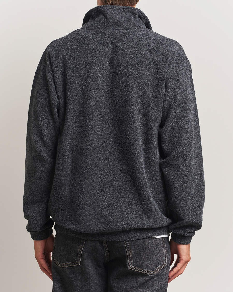Forét Elm Half Zip Sweatshirt Dark Grey Melange at CareOfCarl.com