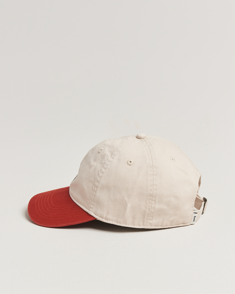 Men | Hats & Caps | Forét | Hawk Washed 2-Tone Cap Cloud/Red