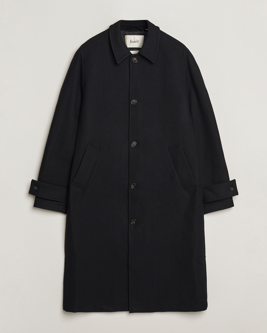 Men | Coats & Jackets | Forét | Pine Wool Coat Black