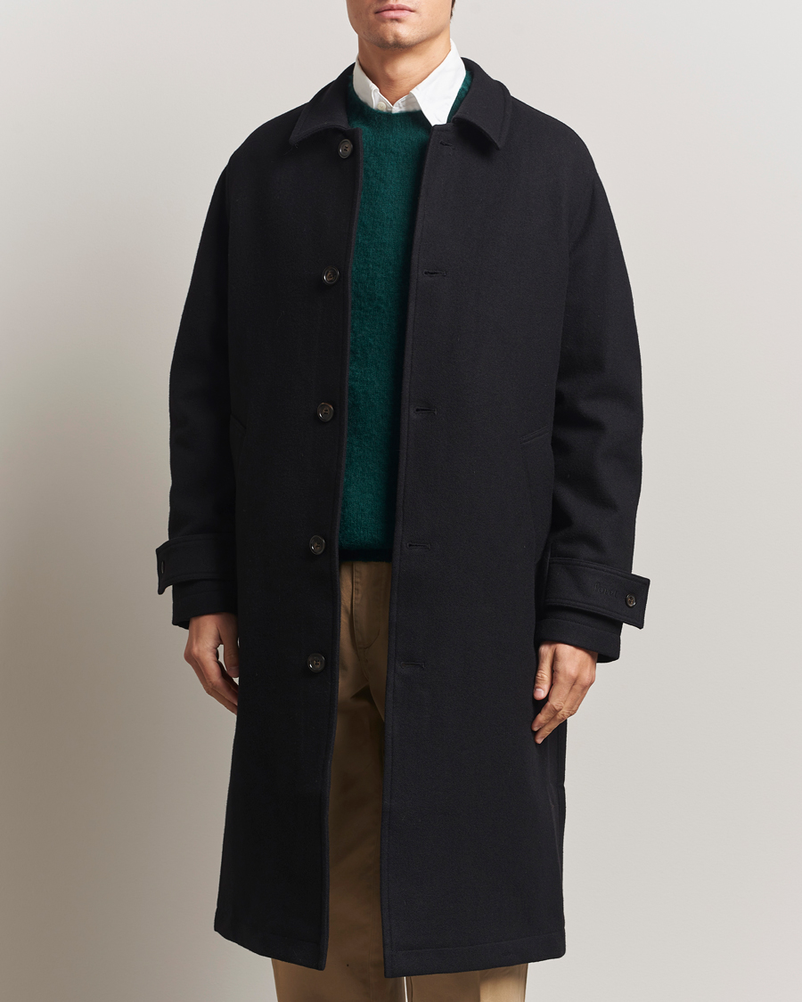 J.Lindeberg Holger Melton Coat Black at CareOfCarl.com