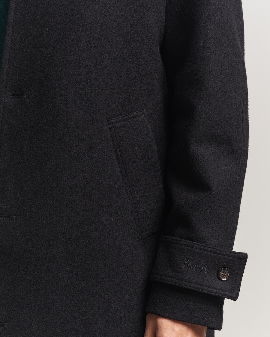 Men | Coats & Jackets | Forét | Pine Wool Coat Black