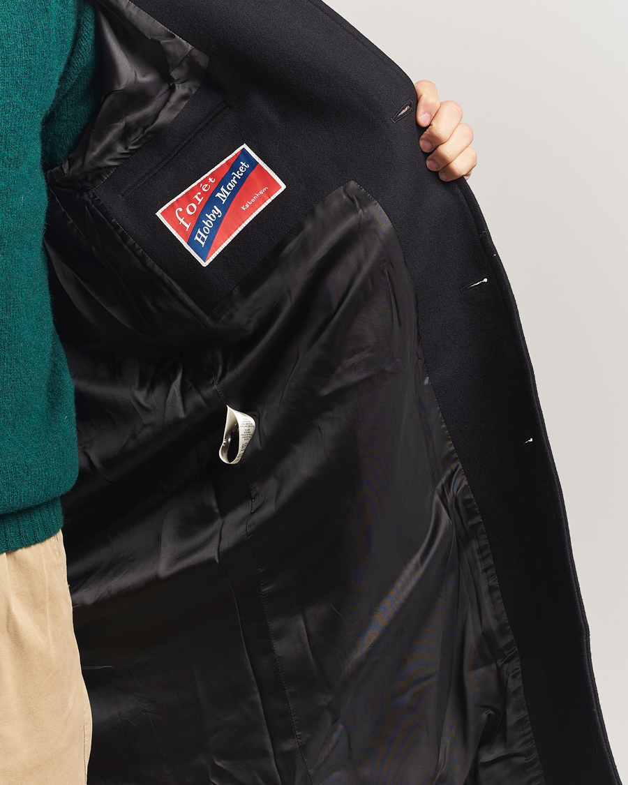 Men | Coats & Jackets | Forét | Pine Wool Coat Black