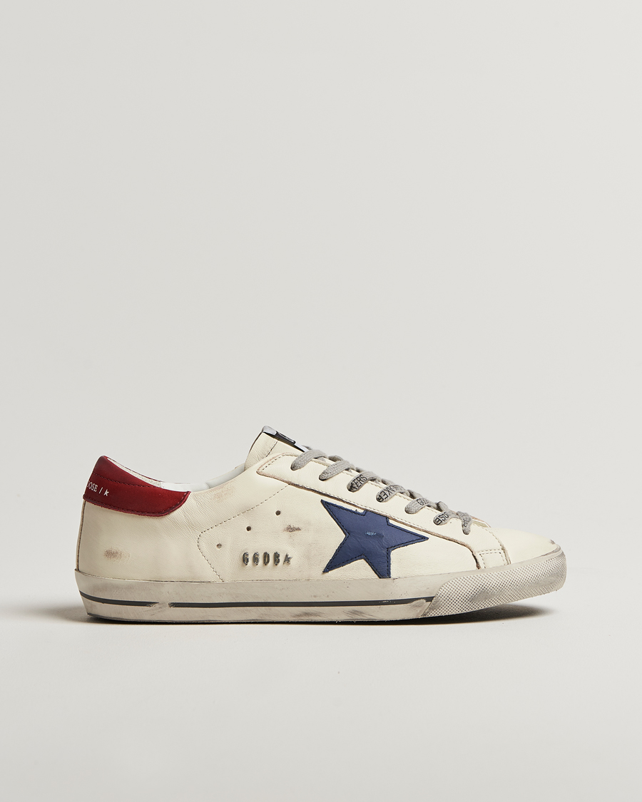 Men | Sneakers | Golden Goose | Super-Star Sneakers White/Blue/Red