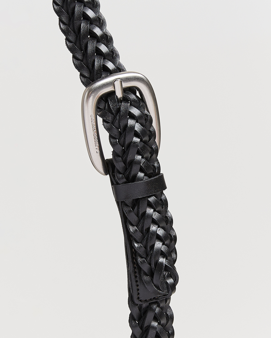 Men | Belts | Golden Goose | Woven Belt Black Calf