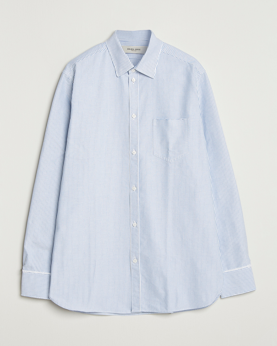 Men | Shirts | Golden Goose | Regular Fit Oxford Shirt Light Blue