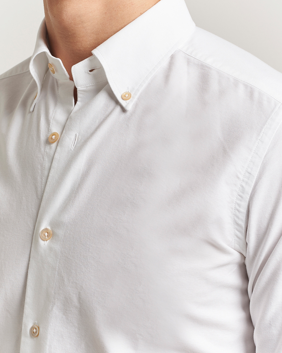 Men | Shirts | Grigio | Oxford Button Down Shirt White