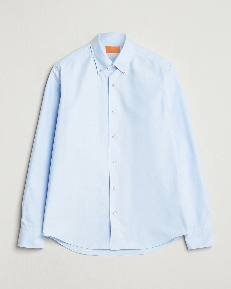 Men | Shirts | Grigio | Oxford Button Down Shirt Light Blue