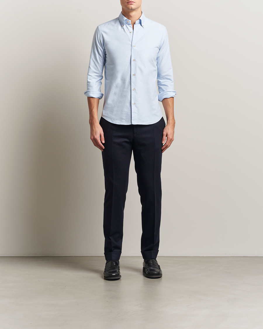 Men | Shirts | Grigio | Oxford Button Down Shirt Light Blue
