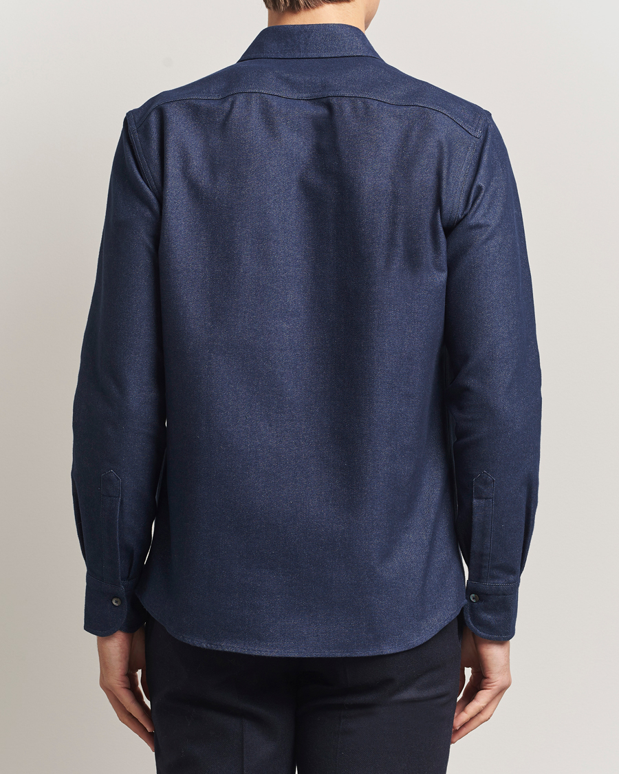 Men | Shirts | Grigio | Heavy Twill Overshirt Navy