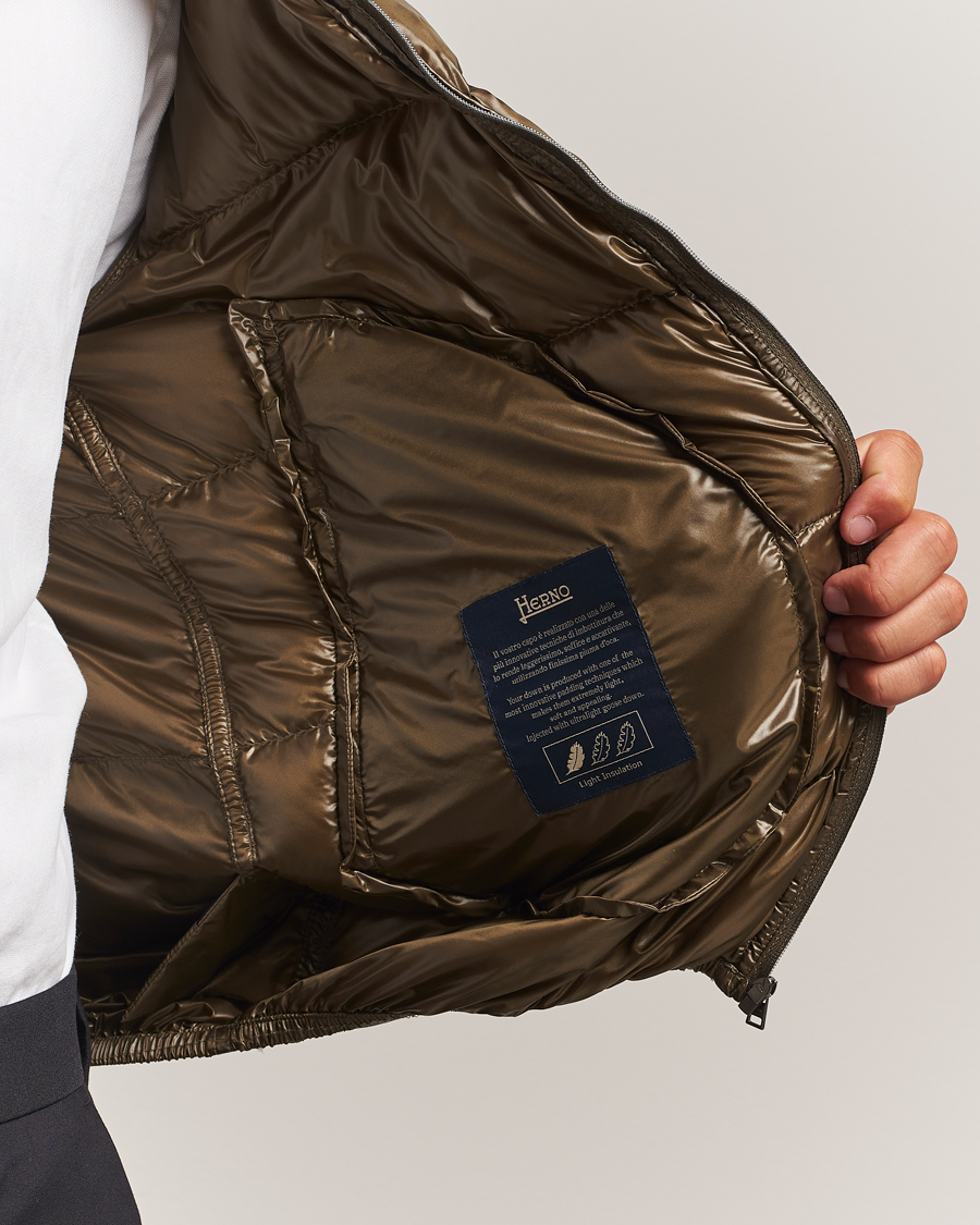 Men | Coats & Jackets | Herno | Piumino Nylon Bomber Military