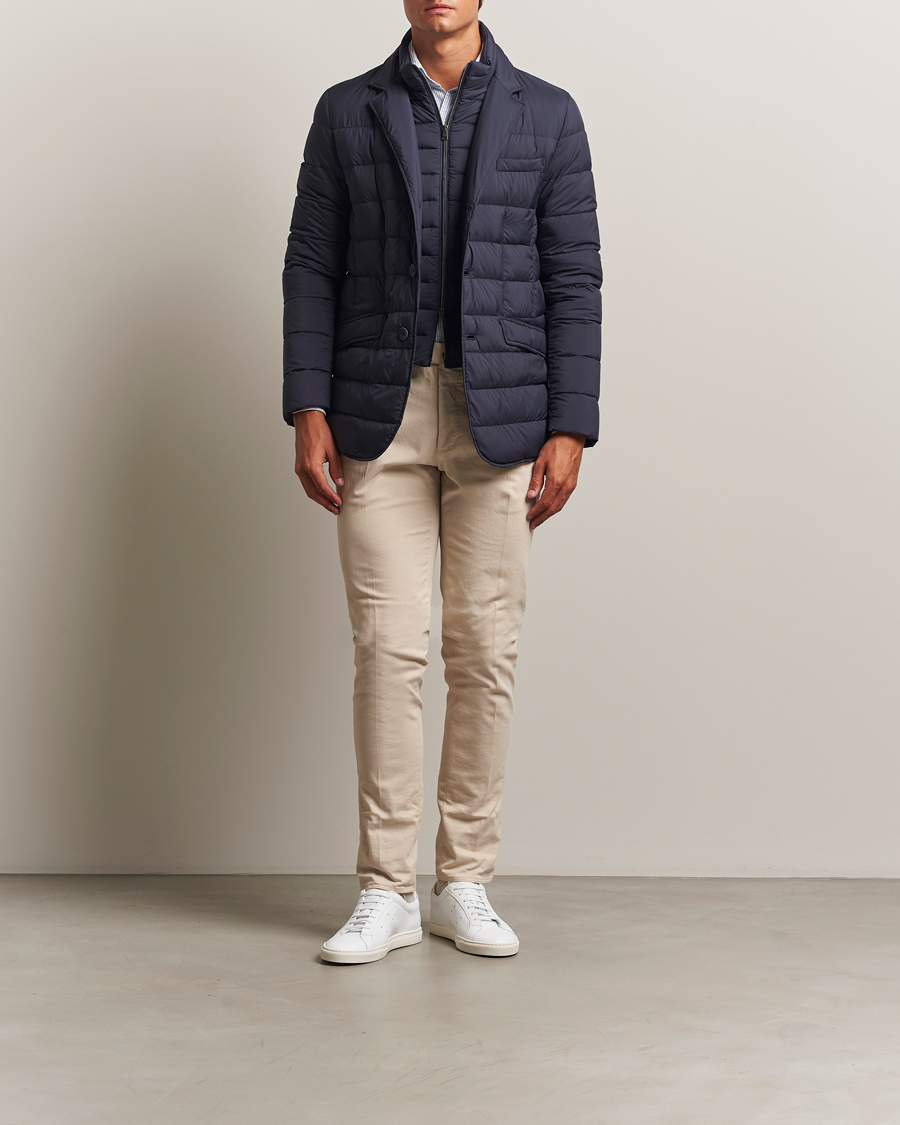 Men | Coats & Jackets | Herno | Nylon Down Blazer Navy