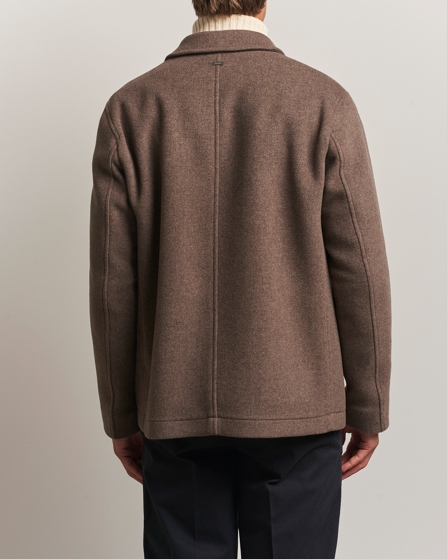 Herno Soft Wool Field Jacket Beige at CareOfCarl.com