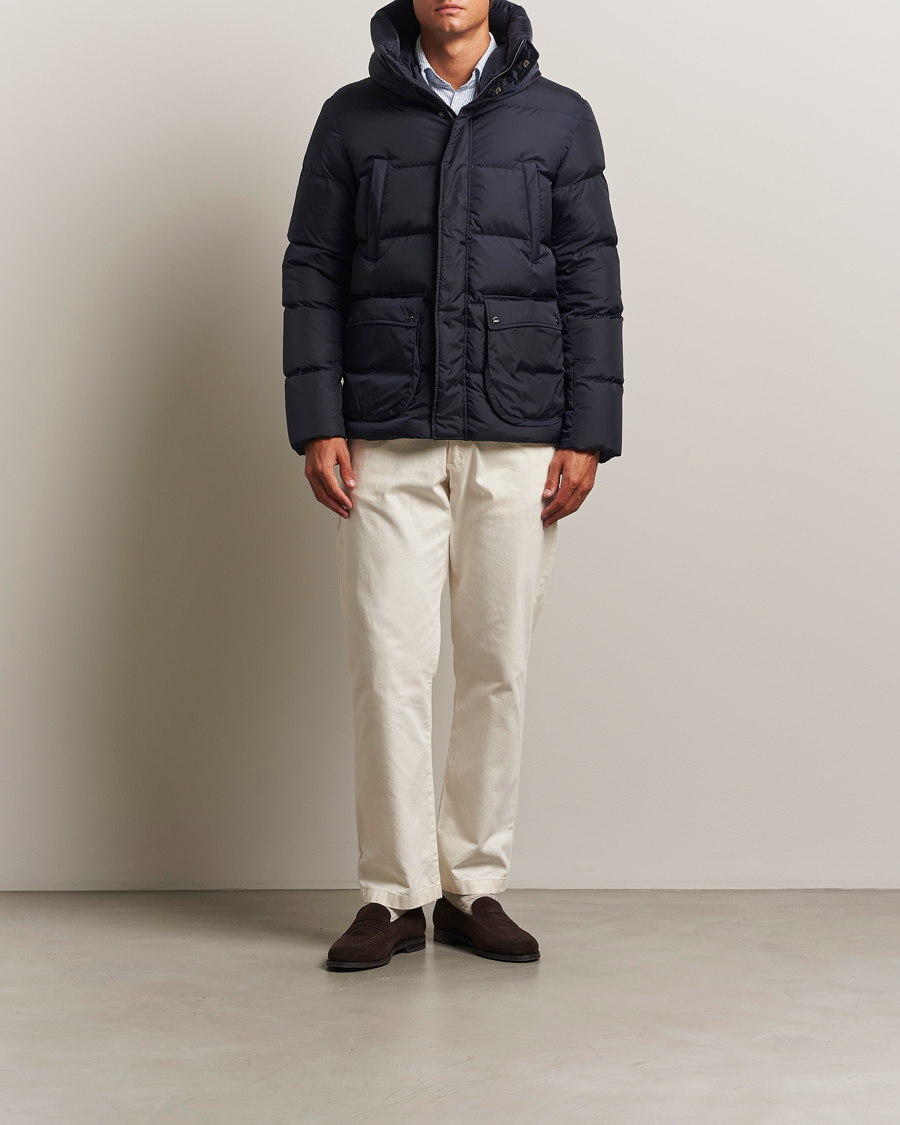 Herno Chamonix Down Parka Navy at CareOfCarl.com