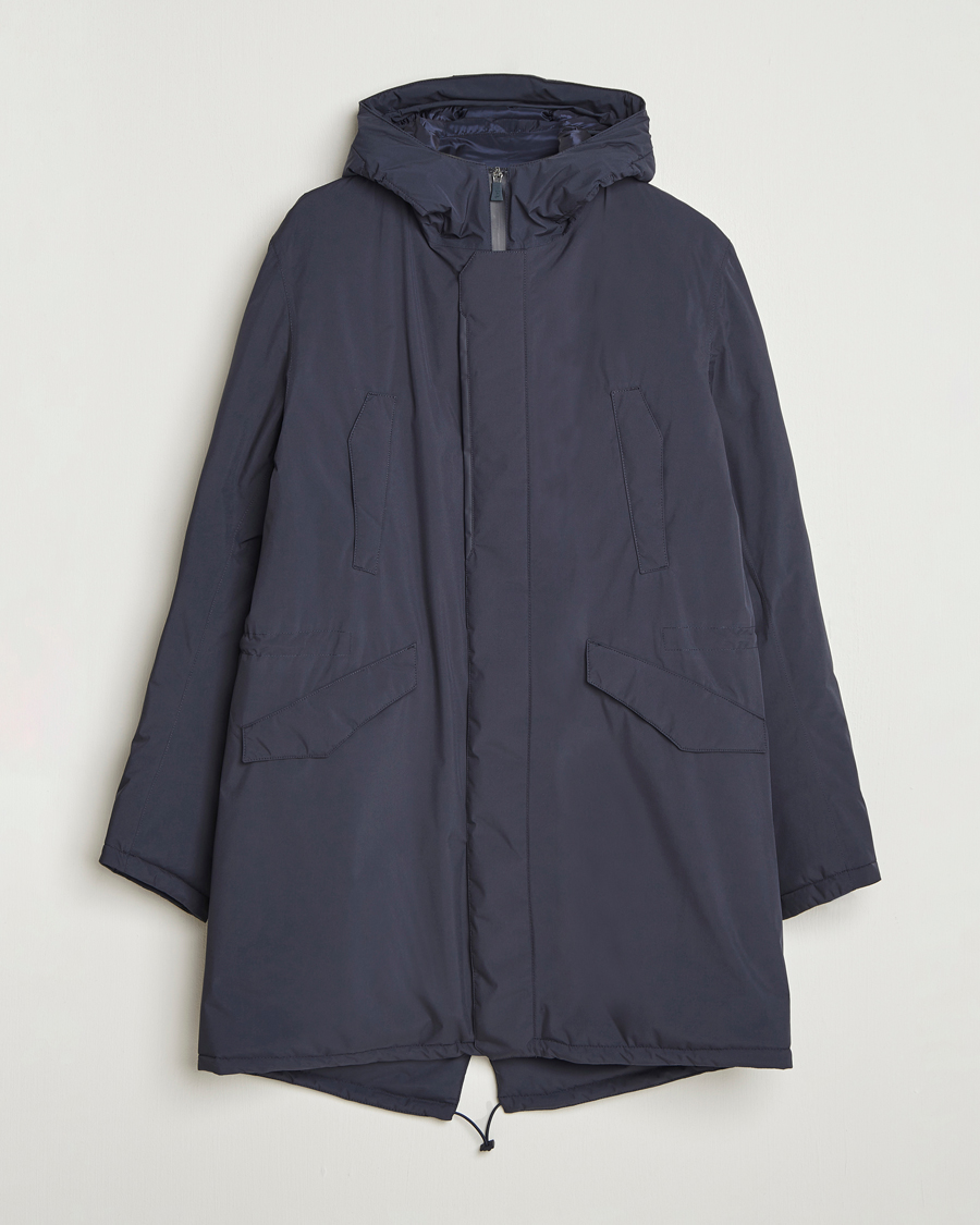 Men | Coats & Jackets | Herno | Waterproof Fishtail Parka Navy