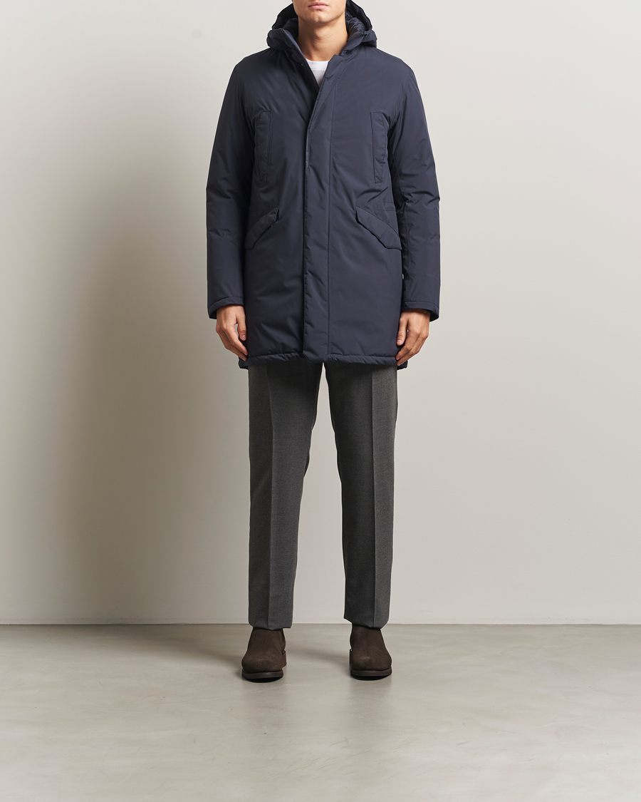 Men | Coats & Jackets | Herno | Waterproof Fishtail Parka Navy