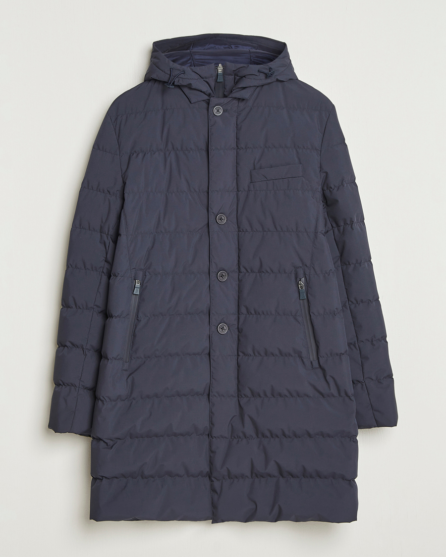 Men | Coats & Jackets | Herno | Waterproof Down Coat Navy