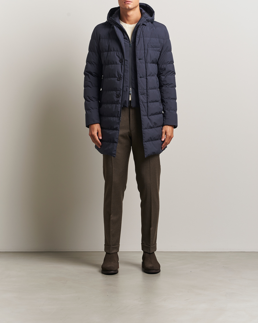 Men | Coats & Jackets | Herno | Waterproof Down Coat Navy