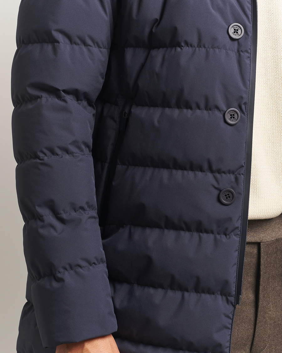 Men | Coats & Jackets | Herno | Waterproof Down Coat Navy