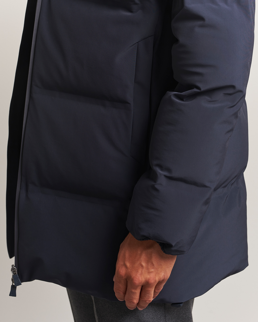 Men | Coats & Jackets | Herno | Waterproof Stretch Down Parka Navy