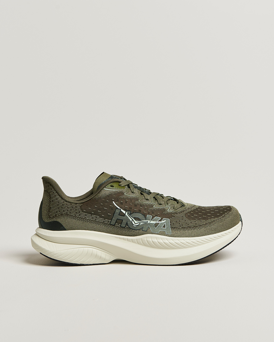 Men | Running shoes | Hoka | One Mach 6 Running Sneakers Antique Olive/Truffle Salt