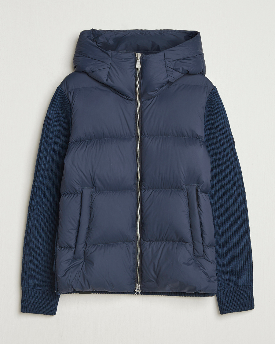 Men | Coats & Jackets | Sail Racing | Ridge Knitted Hybrid Jacket Dark Navy