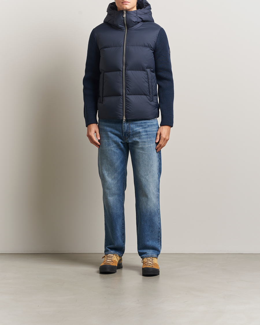 Men | Coats & Jackets | Sail Racing | Ridge Knitted Hybrid Jacket Dark Navy