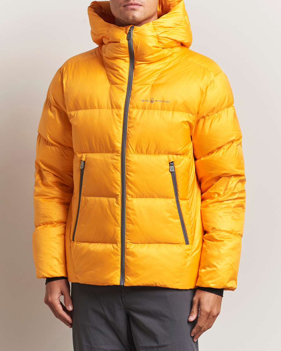 Men | Coats & Jackets | Sail Racing | Cloud Down Hooded Jacket Sunset Orange
