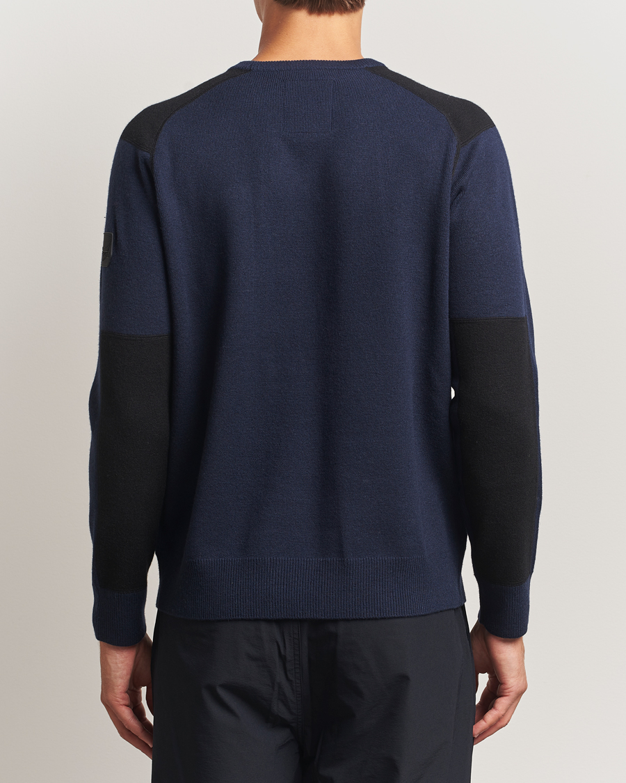Men | Sweaters & Knitwear | Sail Racing | Spine Wool/Cashmere Knitted Crew Neck Dark Navy