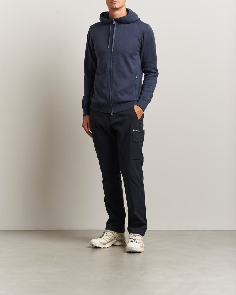Men | Sweaters & Knitwear | Sail Racing | Bowman Knitted Full Zip Hoodie Navy