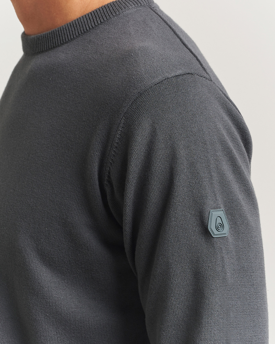 Men | Sweaters & Knitwear | Sail Racing | Bowman Knitted Crew Neck Aurora Green