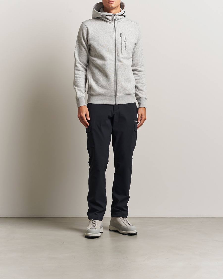 Men | Sweaters & Knitwear | Sail Racing | Bowman Full Zip Hoodie Grey Melange